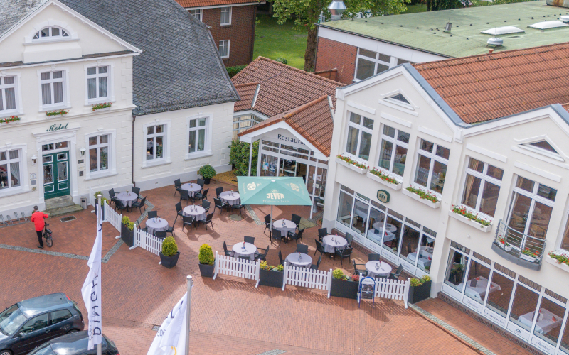 Drohnenaufnahme Restaurant Aussen
